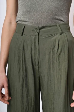 Pantaloni palazzo misto viscosa