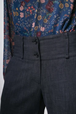 Pantaloni palazzo misto viscosa