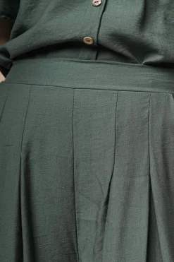 Pantaloni palazzo misto viscosa