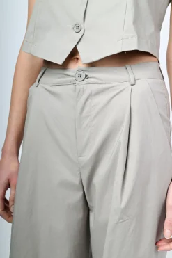 Pantaloni palazzo misto viscosa