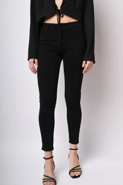 Pantaloni skinny con glitter