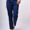 Pantaloni slim-fit con impuntura