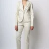 Pantaloni slim-fit in raso