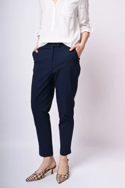 Pantaloni slim-fit misto viscosa