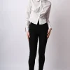 Pantaloni slim-fit misto viscosa