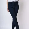 Pantaloni slim-fit misto viscosa