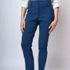 Pantaloni slim-fit misto viscosa