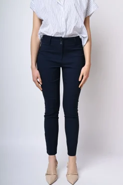 Pantaloni slim-fit misto viscosa