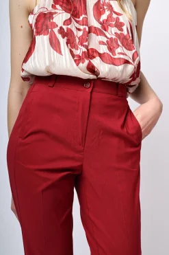 Pantaloni slim-fit misto viscosa
