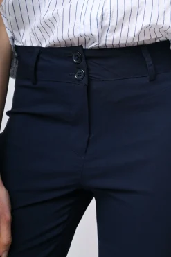 Pantaloni slim-fit misto viscosa
