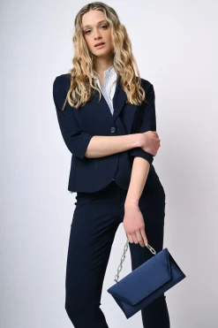 Pantaloni slim-fit misto viscosa
