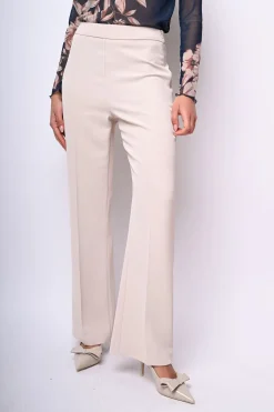 Pantaloni svasati in crêpe