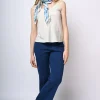 Pantaloni svasati misto viscosa