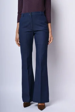Pantaloni svasati misto viscosa