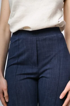 Pantaloni svasati misto viscosa