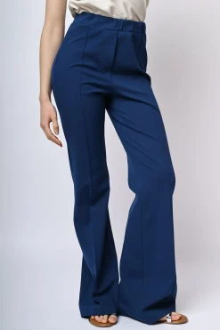Pantaloni svasati misto viscosa
