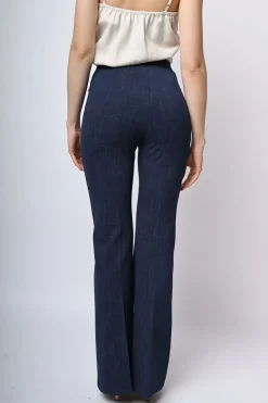 Pantaloni svasati misto viscosa