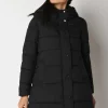 Piumino in nylon trapuntato con cappuccio
