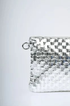 Pochette con motivo intrecciato