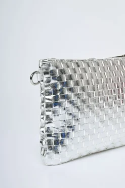 Pochette con motivo intrecciato