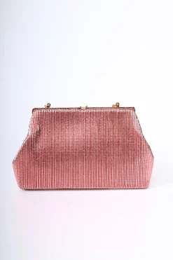 Pochette in plissé lamé