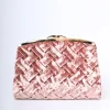 Pochette in velluto intrecciato