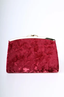 Pochette in velluto intrecciato