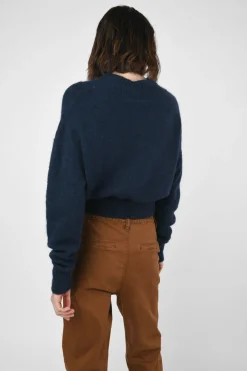 Pull crop misto lana mohair