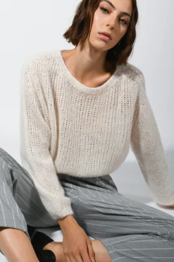 Pull crop misto mohair