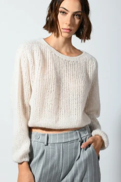 Pull crop misto mohair