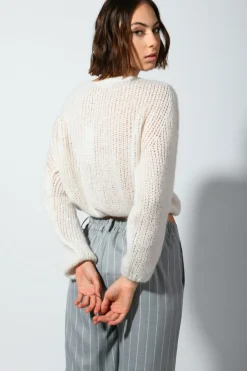 Pull crop misto mohair