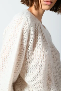Pull crop misto mohair