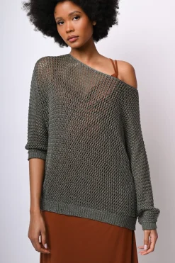 Pull in lurex crochet