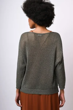 Pull in lurex crochet