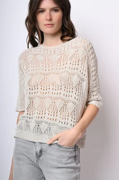 Pull in maglia crochet