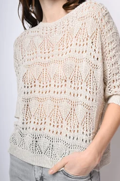 Pull in maglia crochet