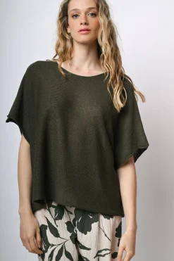 Pull in maglia misto cotone