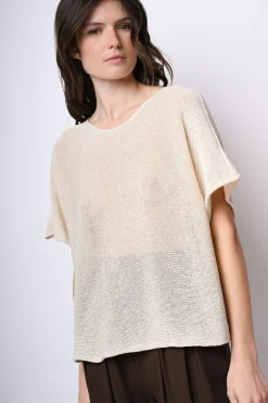 Pull in maglia misto cotone