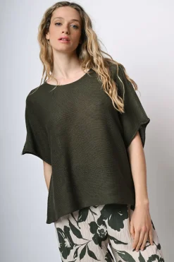 Pull in maglia misto cotone
