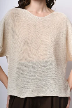 Pull in maglia misto cotone