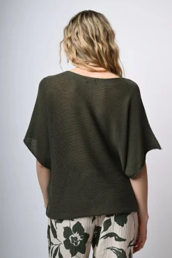 Pull in maglia misto cotone