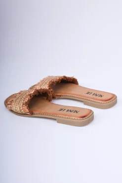 Sandali con fascia sfrangiata