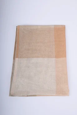 Sciarpa a quadri in maglia lurex