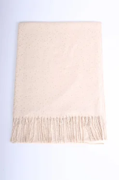 Sciarpa con puntini lurex