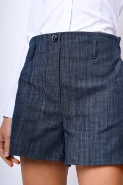 Shorts misto cotone stretch