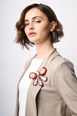Spilla Libellula in pietre oversize