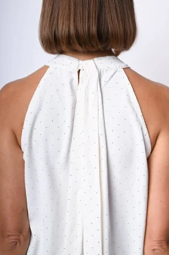 Top allAmericana con strass