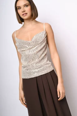 Top con paillettes