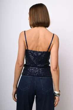 Top con paillettes