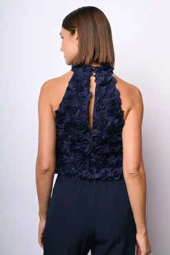 Top con rose 3D